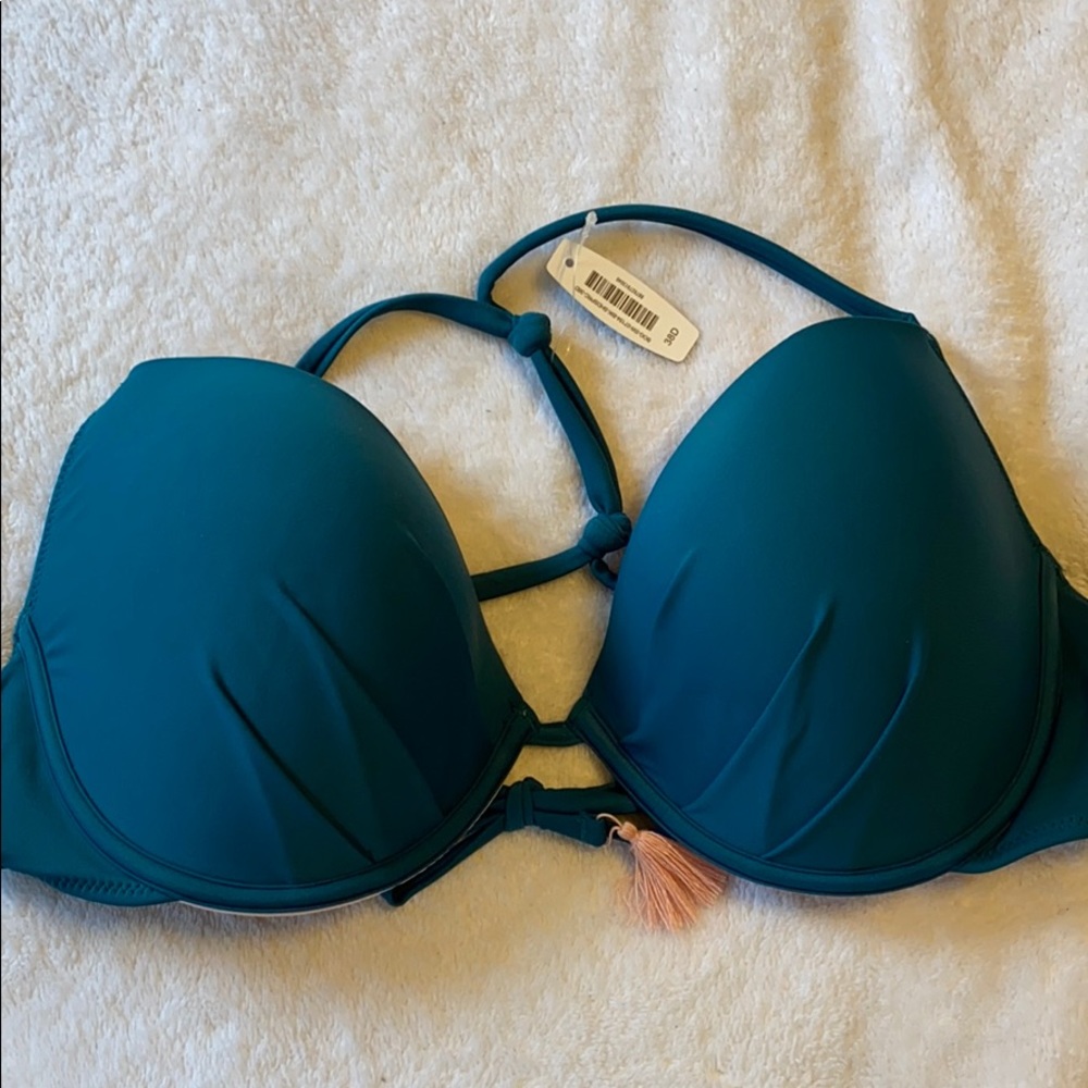 Adore Me bikini top NWT in teal